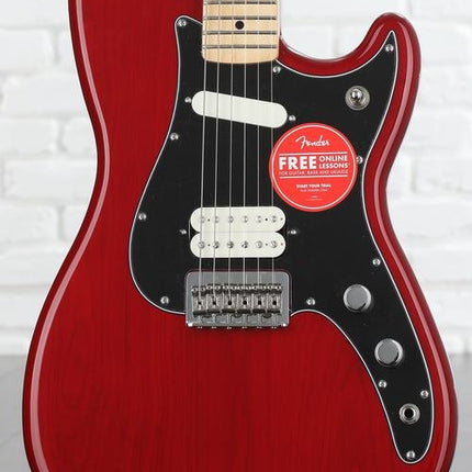 Fender Player Duo-Sonic HS Electric Guitar, Maple Fretboard - Crimson Red Transparent
