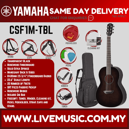 Yamaha CSF1M Compact Folk 6-string Acoustic-Electric Guitar - ( CSF-1M CSF 1M )