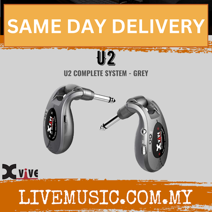 Xvive U2 Digital Wireless Guitar System With Rechargeable Transmitter And Receiver - ( U 2 )