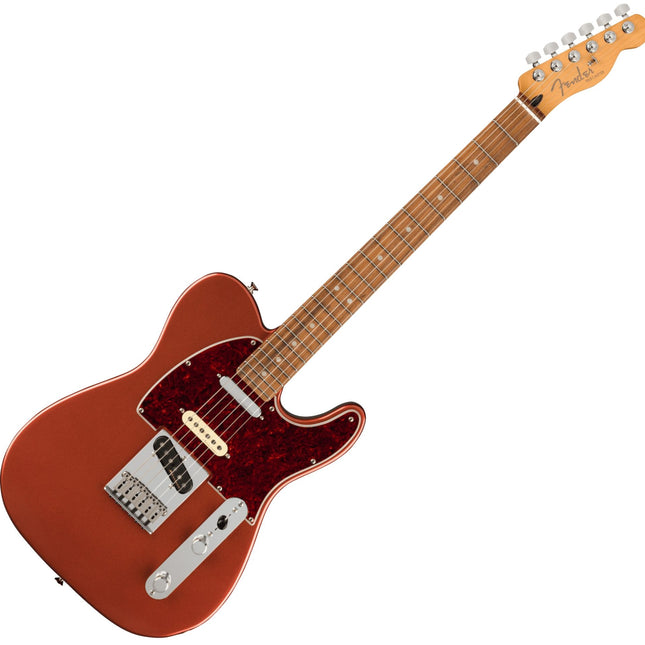 Fender Player Plus Nashville Telecaster Electric Guitar, Pau Ferro Fretboard - Aged Candy Apple Red