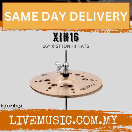 Istanbul Agop XIH16 16" Xist ION Hi-Hats Hihat Hi Hat Cymbal (XIH-16/XIH 16)