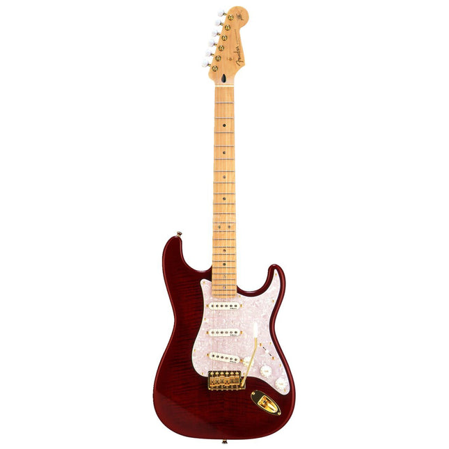 Fender Japan Ritchie Kotzen Stratocaster Electric Guitar, Maple Fretboard with FREE Gig Bag - Transparent Red Burst