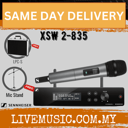 Sennheiser XSW 2-835 Wireless Handheld Microphone System (XSW2 835/XSW-2-835)