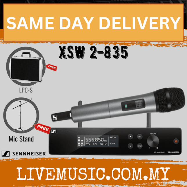Sennheiser XSW 2-835 Wireless Handheld Microphone System (XSW2 835/XSW-2-835)