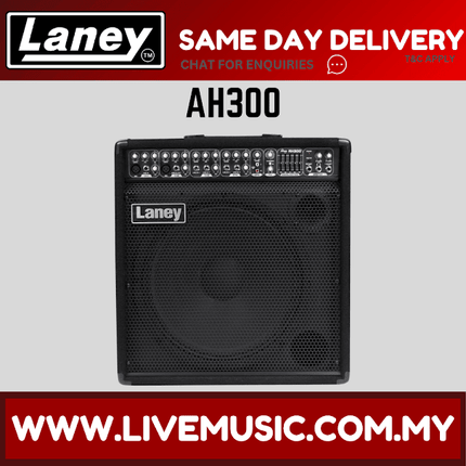 Laney AH300 Audiohub Combo 300 Watt Multi-Instrument Amplifier (Guitar/Bass/Keyboard and/or Microphone)