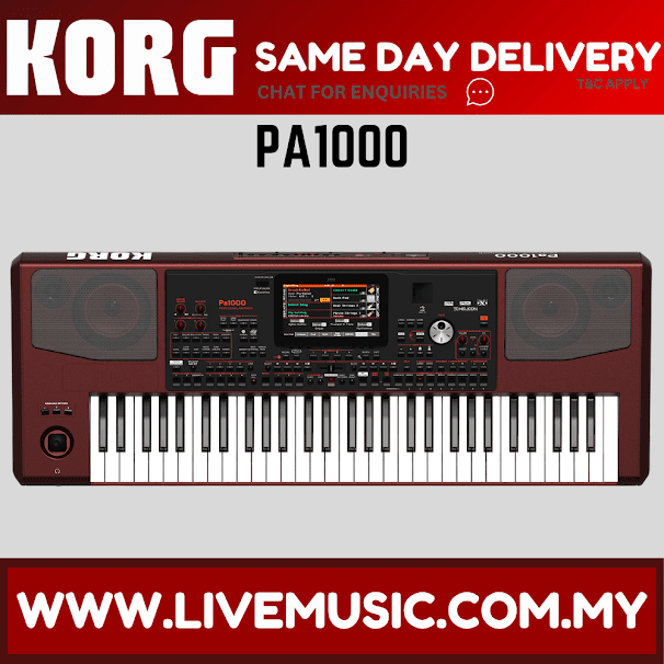 Korg Pa1000 61-keys Professional Arranger with Adapter (Pa-1000)