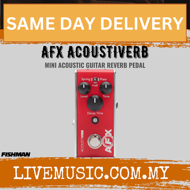 Fishman AFX ACOUSTIVERB Mini Acoustic Guitar Reverb Pedal (AFX-ACOUSTIVERB/AFX ACOUSTIVERB)