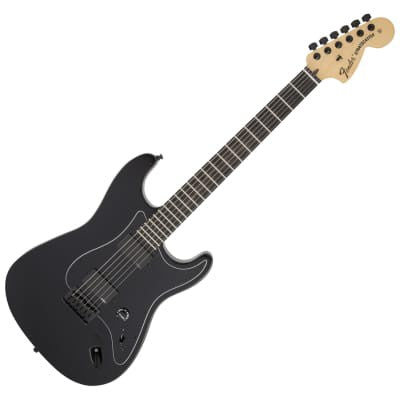 Fender Artist Jim Root Stratocaster Electric Guitar, Ebony Fretboard with Deluxe Hardshell Case - Flat Black