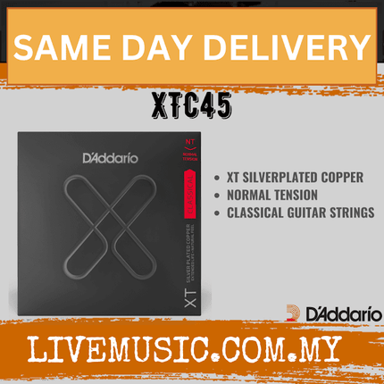 D'Addario XTC45 - XT Classical Strings, Normal Tension (Daddario)