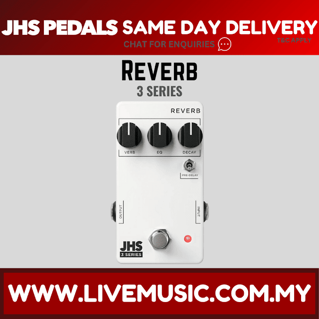 JHS 3 Series Reverb Guitar Effects Pedal