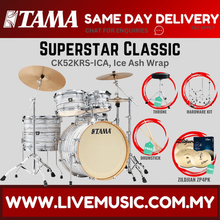 Tama Superstar Classic CK52KRS 5-Piece Drum Set With Zildjian ZP4PK Cymbal Set - ( CK-52KRS )