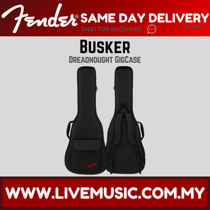 Fender Busker Dreadnought GigCase, Black