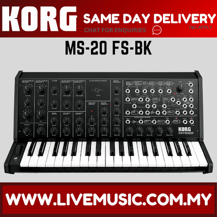 Korg MS-20 FS Full-size MS-20 Synthesizer - Black (MS20FS/MS20)