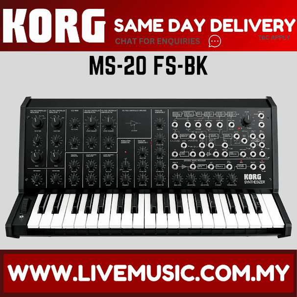 Korg MS-20 FS Full-size MS-20 Synthesizer - Black (MS20FS/MS20)
