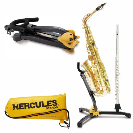 Hercules DS532BB Alto/Tenor Sax+1 Clarinet/Flute ST with Bag (DS-532BB/DS532-BB)