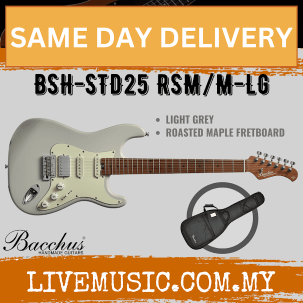 BACCHUS BSH-STD25-RSM/M GLOBAL SERIES ROASTED MAPLE ELECTRIC GUITAR - Without Accessories ( BSHSTD25RSMM / BSHSTD25 /  BSH STD25 RSM M )