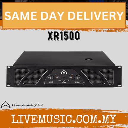 WHARFEDALE XR1500 2 Channel Amplifier, 330W @ 8 ohm (XR 1500 XR-1500)