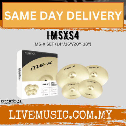 Istanbul IMSXS4 MS-X 4-Piece Cymbal Set 14 16 18 20