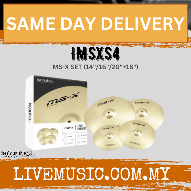 Istanbul IMSXS4 MS-X 4-Piece Cymbal Set 14 16 18 20