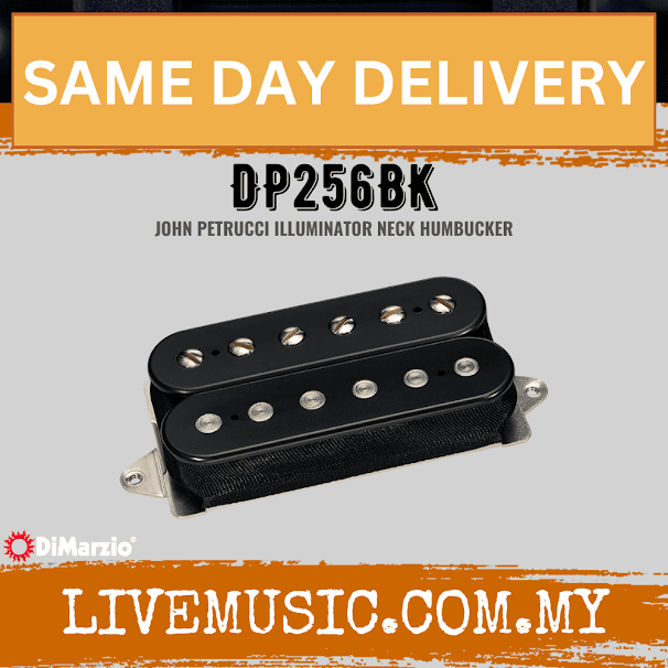 DiMarzio DP256BK Illuminator Neck Humbucker Guitar Pickup - Black (DP256 BK/DP256-BK)