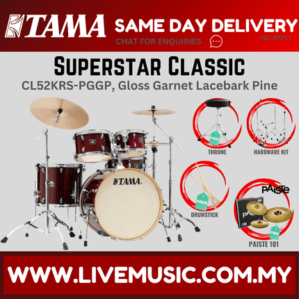 Tama Superstar Classic CL52KRS 5-Piece With Paiste101 Cymbal Set - ( CL-52KRS )