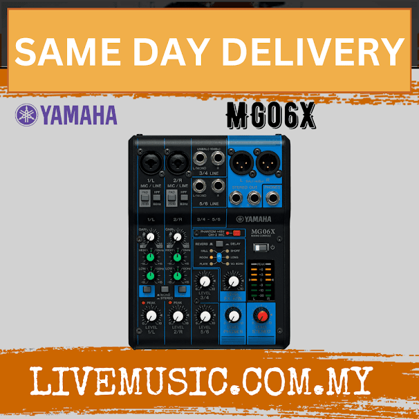 Yamaha MG06X 6-channel Analog Mixer with Effects ( MG 06X )