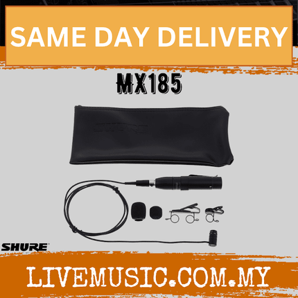 Shure MX185 Cardioid Lavalier Microphone ( MX-185 / MX 185 )