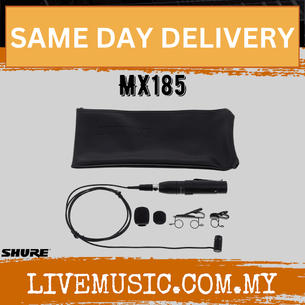 Shure MX185 Cardioid Lavalier Microphone ( MX-185 / MX 185 )