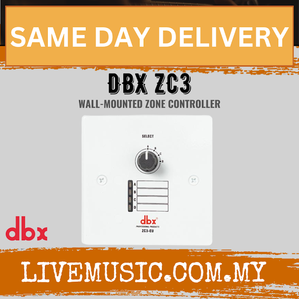 Dbx By Harman ZC3-EU Wall-Mounted Zone Controller ( ZC3 EU / ZC3EU )