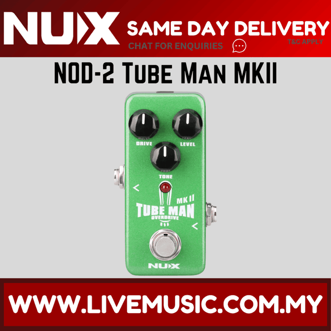 NUX NOD-2 Tube Man MKII - Overdrive Effects Pedal (NOD2)