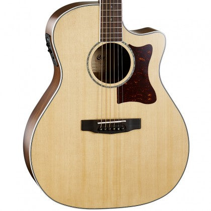 Cort GA5F-CB Acoustic-Electric Guitar with Gig Bag - Natural Open Pore (GA5F CB/GA5FCB)
