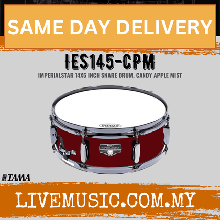 Tama IES145-CPM Imperialstar 14"x5" Inch Snare Drum, Candy Apple Mist ( IES145 CPM / IES145CPM )