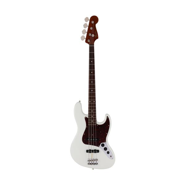 Fender Japan Traditional II 60s Jazz Bass Guitar, Roasted Maple Neck / Rosewood Fretboard - Olympic White