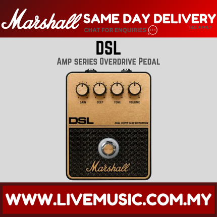 Marshall PEDL-92011-E DSL Amp Series Guitar Effects Pedal (PEDL92011E)