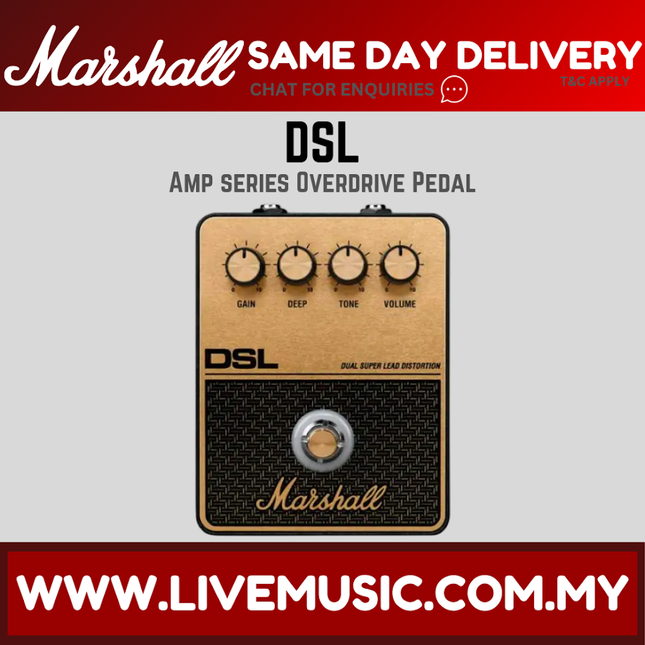Marshall PEDL-92011-E DSL Amp Series Guitar Effects Pedal (PEDL92011E)