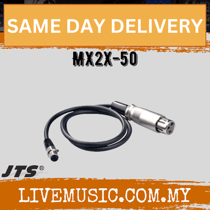 JTS MX2X-50 Cable for Connecting PS-500/510M to Wireless Bodypack Transmitter Microphone Switch (MX2X 50 MX2X50)