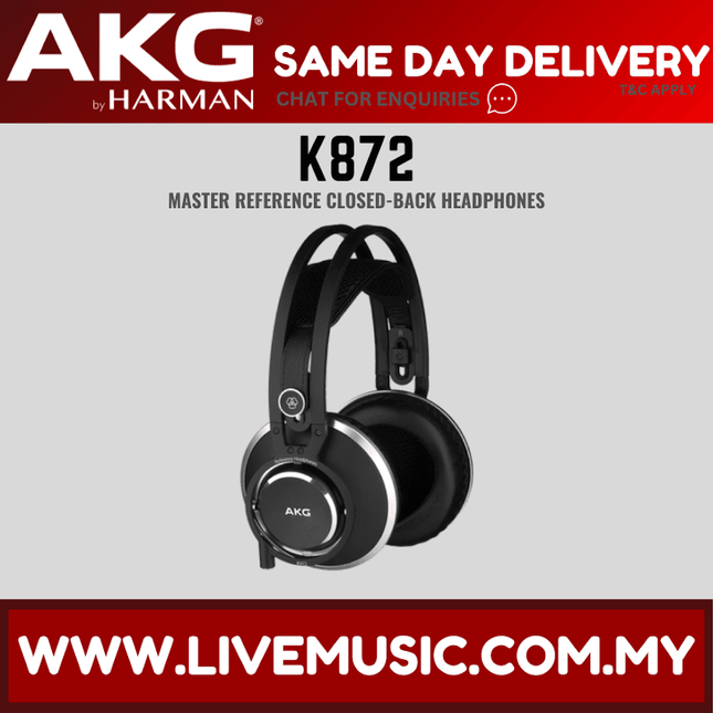 AKG K872 Closed-back Master Reference Headphones (K-872 / K 872)