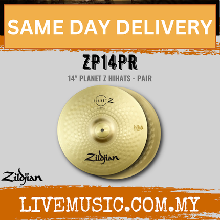 Zildjian Planet Z ZP14PR 14" Hi Hat Cymbals (ZP14PR)