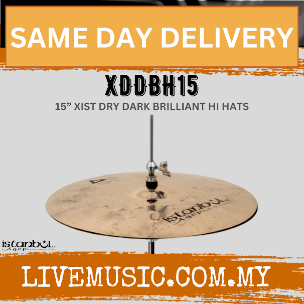 Istanbul Agop XDDBH15 15" Xist Dry Dark Brilliant Crash Cymbal (XDDBH 15/XDDBH-15)