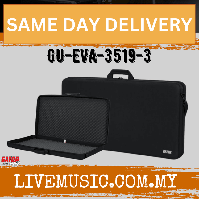 Gator GU-EVA-3519-3 Lightweight Molded EVA Storage Case, Fits Pioneer DDJ-SZ and Equipment up to 35"x19"x3" (GUEVA35193)