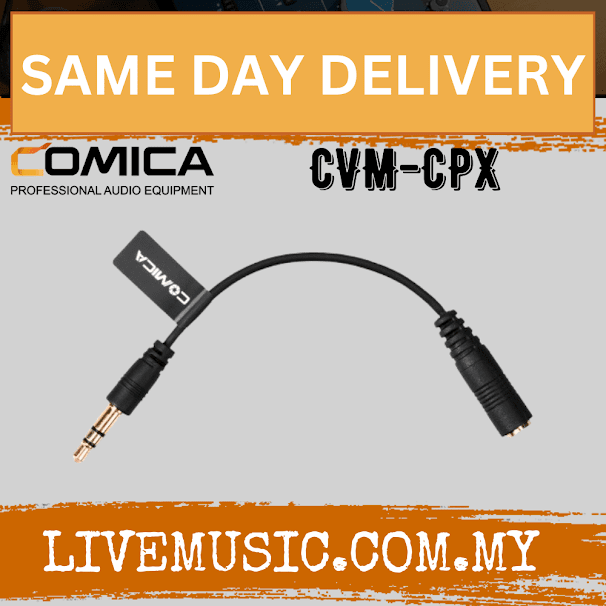 COMICA Audio CVM-CPX 3.5mm TRRS Female to TRS Male Audio Cable Adaptor (CVMCPX CVM CPX)