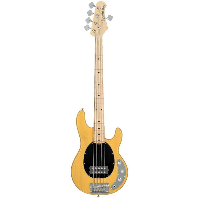 Sterling Ray25CA StingRay Classic 5-String Bass Guitar Maple Fretboard - Butterscotch (Ray-25CA/Ray 25CA)