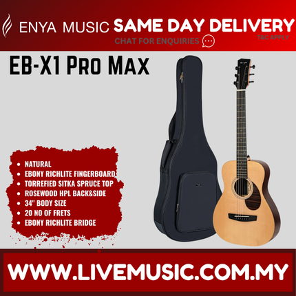 ENYA EB-X1 PRO MAX 34" Acoustic Guitar ( EBX1PROMAX EBX1 )