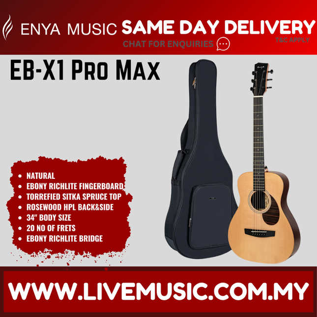 ENYA EB-X1 PRO MAX 34" Acoustic Guitar ( EBX1PROMAX EBX1 )