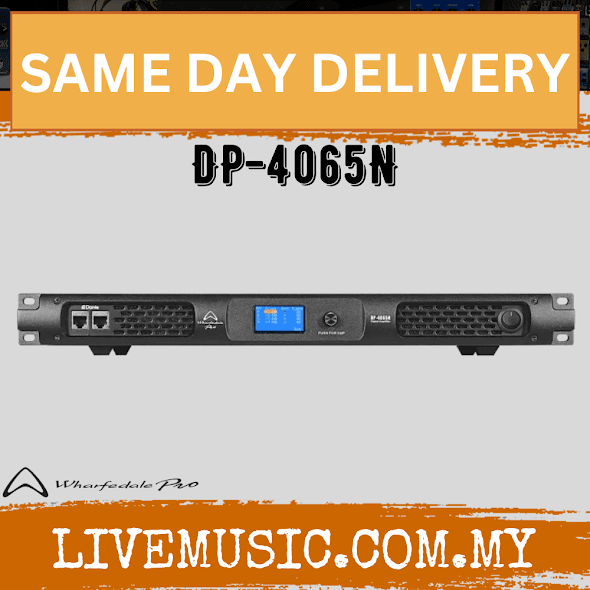 WHARFEDALE PRO DP4065N Quad Channel 650 Watts @ 8 Ohms Amplifier with Dante™ Connectivity (DP 4065N/DP-4065N)