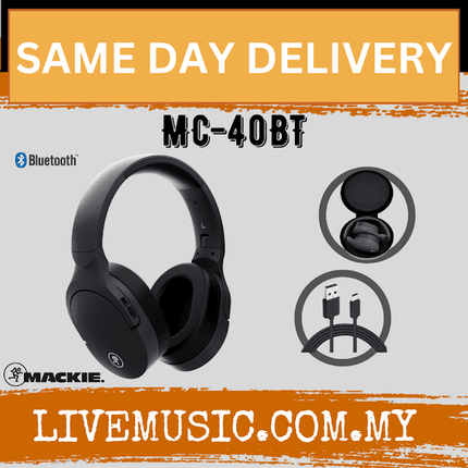 MACKIE MC-40BT WIRELESS HEADPHONE ( MC 40BT / MC40BT )