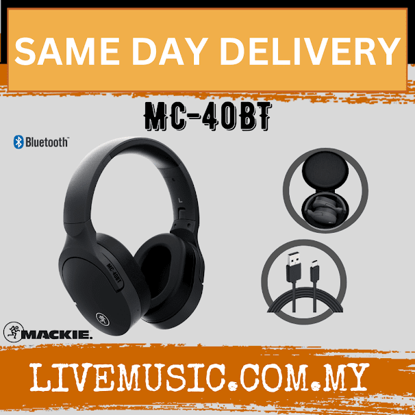 MACKIE MC-40BT WIRELESS HEADPHONE ( MC 40BT / MC40BT )