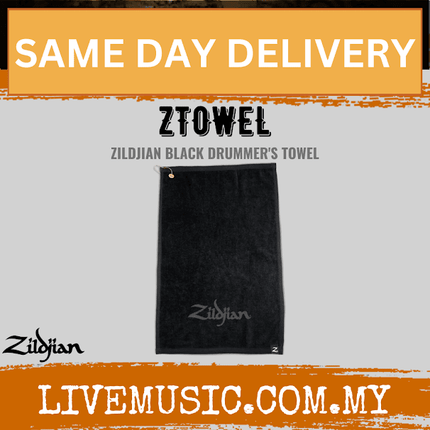 ZILDJIAN ZTOWEL BLACK DRUMMER'S TOWEL ( ZTOWEL )