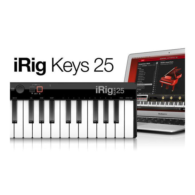IK Multimedia iRig Keys 25 - The 25 mini-key USB MIDI controller for Mac/PC (Keys25/Keys-25)