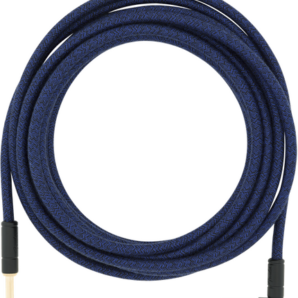 Fender Festival Hemp Angled Instrument Cable, 18.6ft, Pure Hemp - Blue Dream